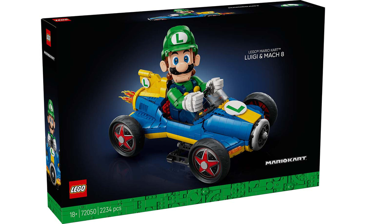 LEGO Super Mario Mario Kart – Luigi & Mach 8 Building Set - 72050