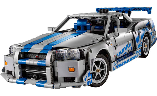 LEGO Technic 2 Fast 2 Furious Nissan Skyline GT-R (R34) Car Building Set - 42210