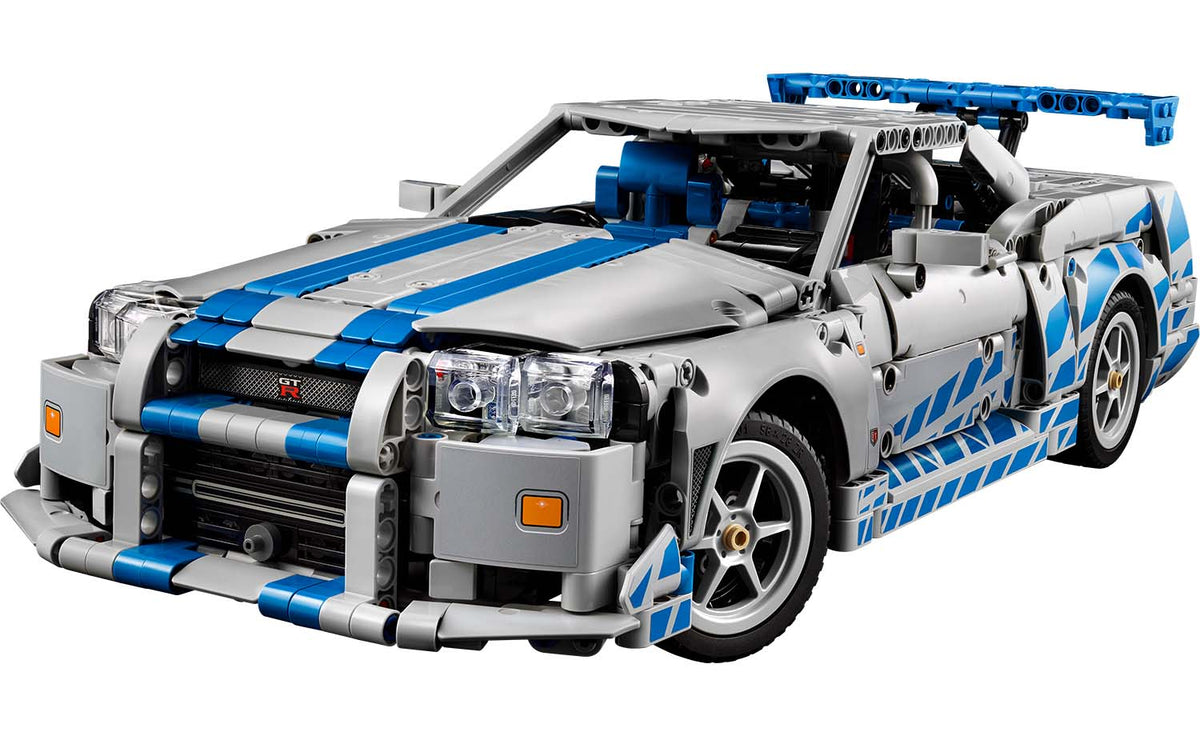 LEGO Technic 2 Fast 2 Furious Nissan Skyline GT-R (R34) Car Building Set - 42210