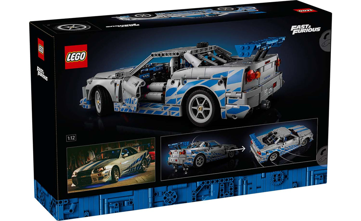 LEGO Technic 2 Fast 2 Furious Nissan Skyline GT-R (R34) Car Building Set - 42210