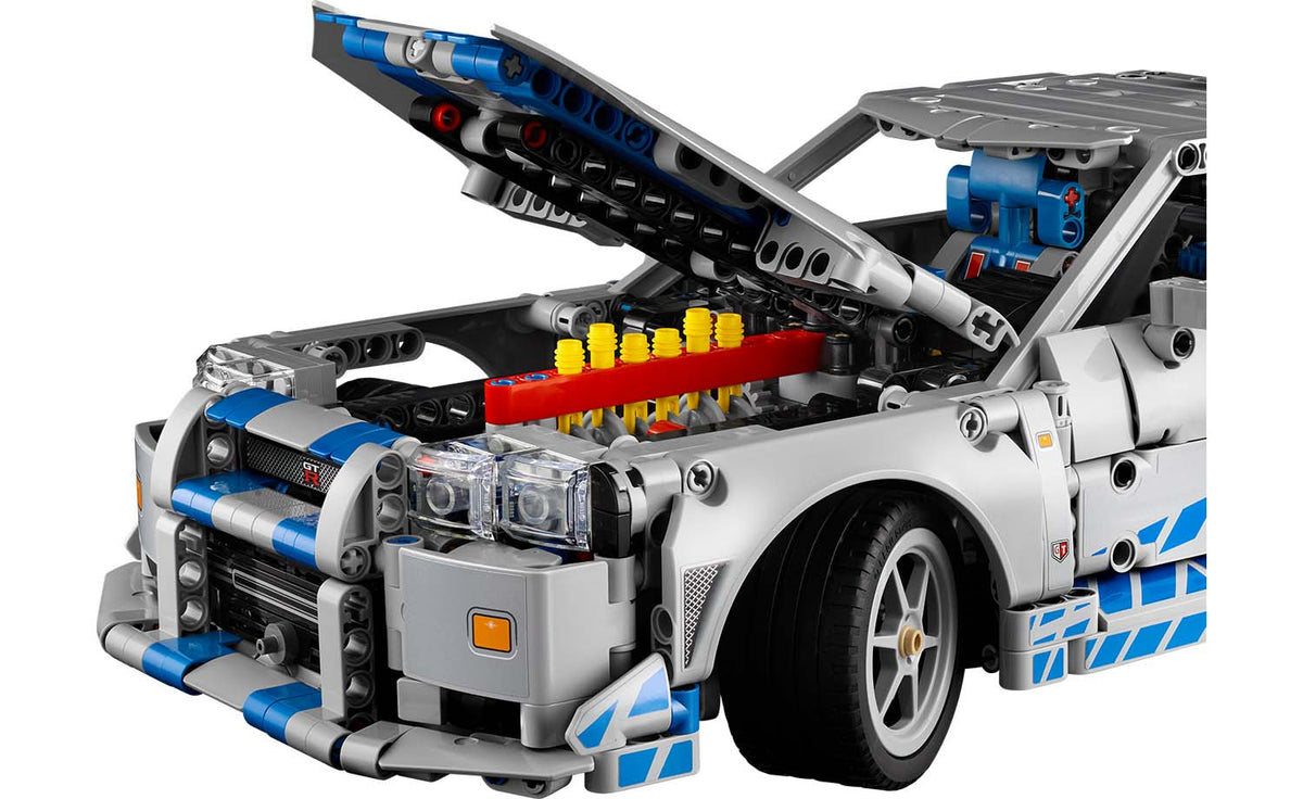 LEGO Technic 2 Fast 2 Furious Nissan Skyline GT-R (R34) Car Building Set - 42210