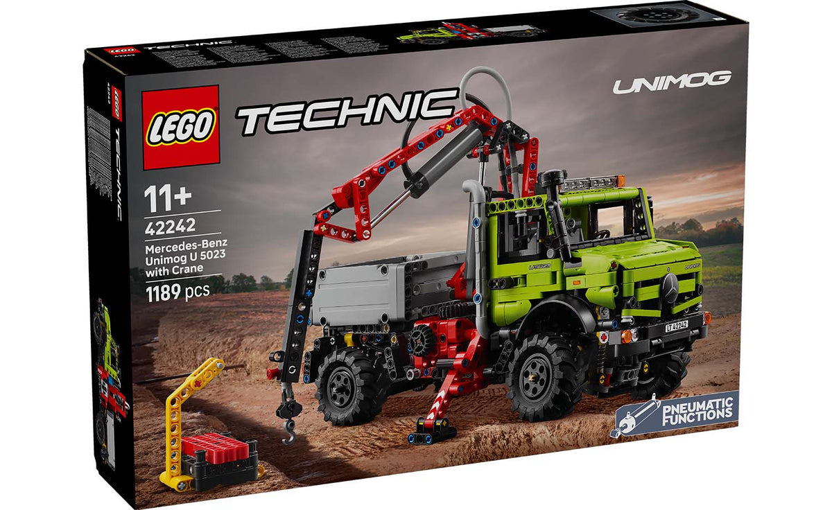 LEGO Technic Mercedes-Benz Unimog U 5023 with Crane Building Set - 42242