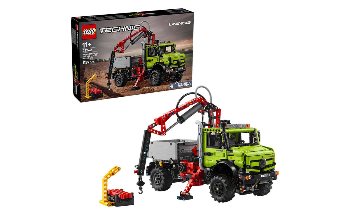 LEGO Technic Mercedes-Benz Unimog U 5023 with Crane Building Set - 42242