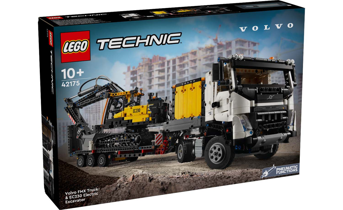 LEGO Technic Volvo FMX Truck & EC230 Electric Excavator Building Set - 42175