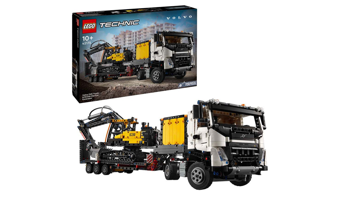 LEGO Technic Volvo FMX Truck & EC230 Electric Excavator Building Set - 42175